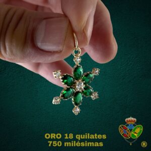 Colgante Oro Mariquilla 25mm.