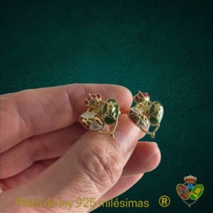 Gemelos Escudo Chapado Esmaltado