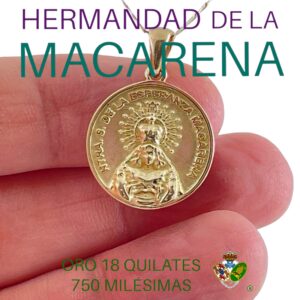 Medalla Virgen Macarena 21mm