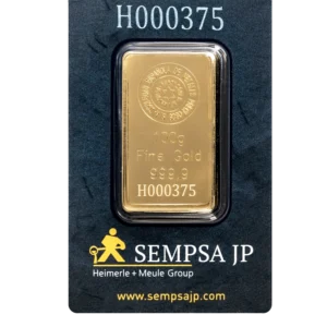 ORO FINO 999,9 LINGOTE 100 GR. BLISTER