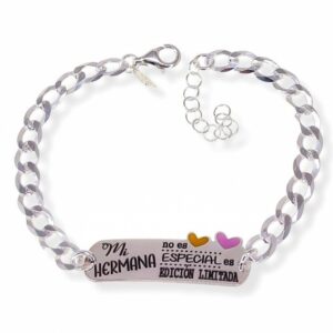 Pulsera hermana corazones esmalte