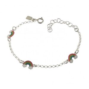 Pulsera Infantil Arco Iris Esmaltados