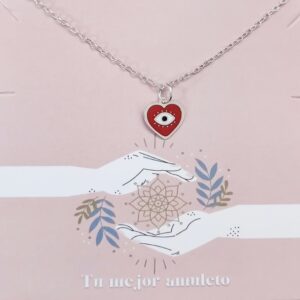 Gargantilla corazón ojo turco