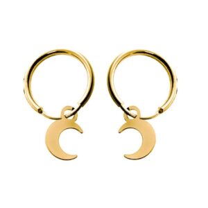 Aro mini luna chapado