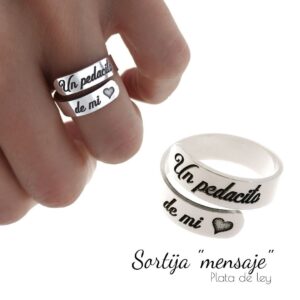 Sortija " un pedacito de mi "