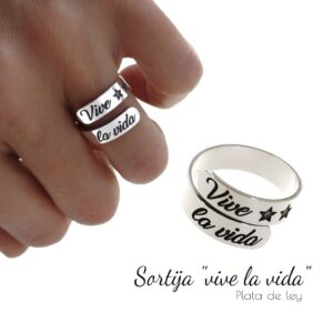 Sortija " vive la vida "