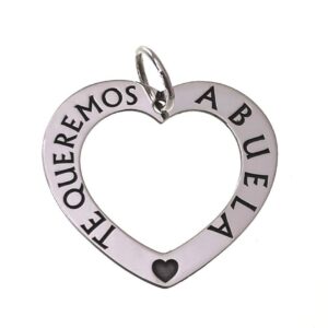 Colgante corazón " Te queremos abuela "
