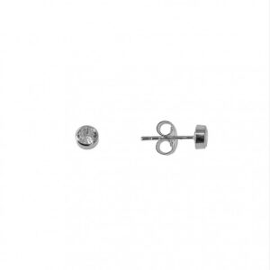 Pendiente redondo circonita 3mm