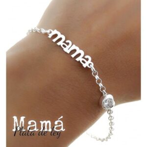 Pulsera Mamá Corazón Circonita