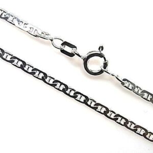 Cadena 45 cm marina martilleada