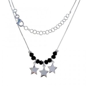Gargantilla estrellas piedra