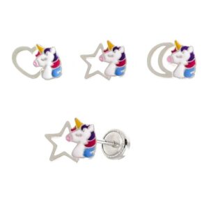 Pendiente Unicornios Esmalte