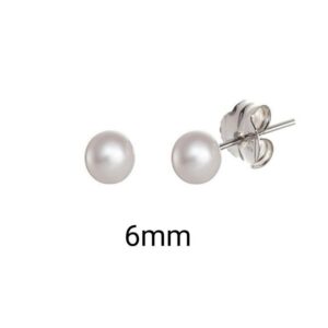 Pendiente Perla 6mm