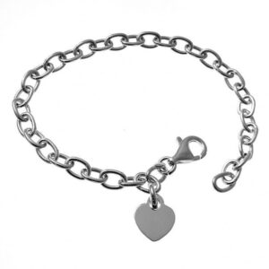Pulsera Corazón Eslabones