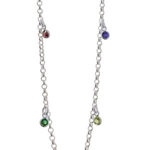 Tobillera Circonitas Piedras Color