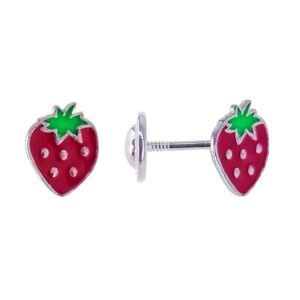 Pendiente Fresas Esmalte