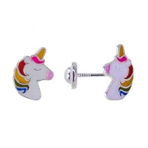 Pendiente Unicornio Esmalte