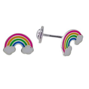 Pendiente Arco Iris Esmalte