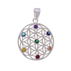 Colgante Flor de la Vida Chakras