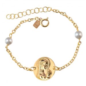 Pulsera Chapada Comunión Virgen Niña