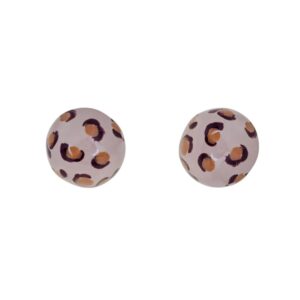 Pendiente Media Bola 12MM Esmalte