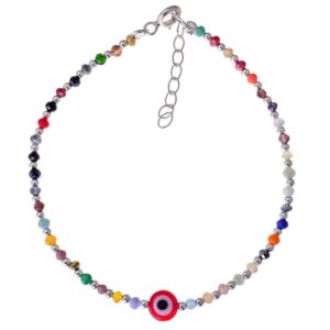 Pulsera Piedras Color Ojo Turco