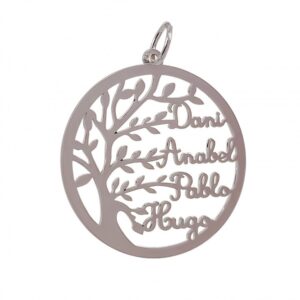 Colgante árbol de la vida nombres personalizados