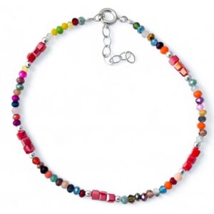 Pulsera piedra color bolas