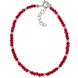 Pulsera piedra color bolas