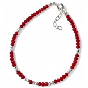 Pulsera piedra color bolas