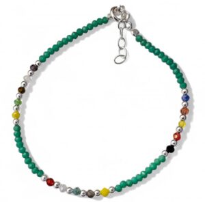 Pulsera piedra color bolas