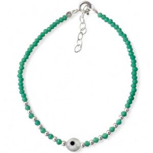 Pulsera piedra color ojo turco