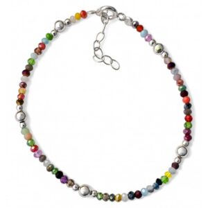 Pulsera piedra color bolas