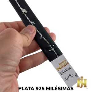 Tobillera mano de Fátima piedra