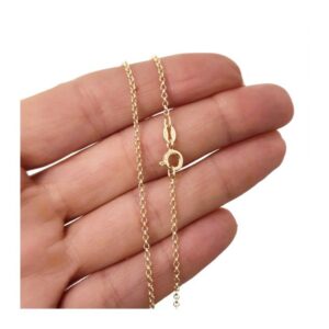 Cadena 50 cm chapada rolo