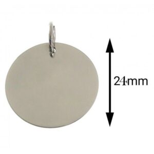 Colgante disco 24 mm