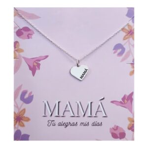 Gargantilla corazón mamá
