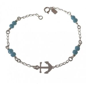Pulsera ancla piedras