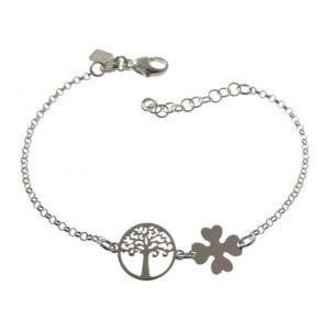 Pulsera árbol y trébol