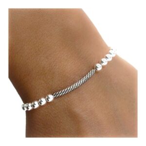 Pulsera bolas oxidada