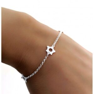 Pulsera cadena rolo estrellas