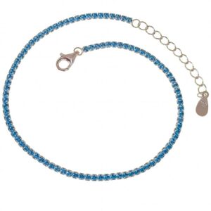 Pulsera circonitas agua marina