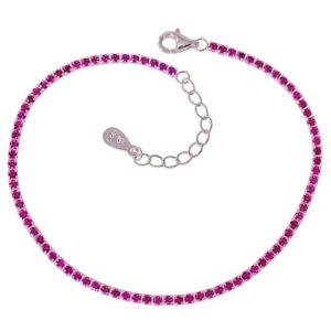 Pulsera circonitas rosas