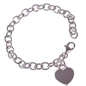 Pulsera corazón eslabones