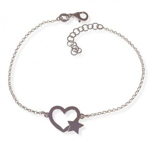 Pulsera corazón estrella