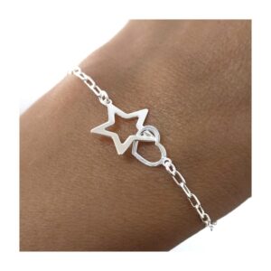 Pulsera corazón estrella