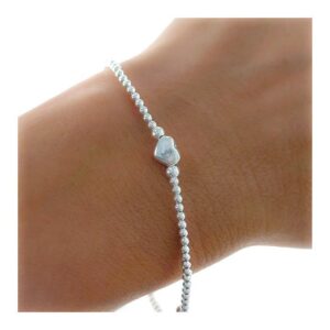 Pulsera elástica bola corazón