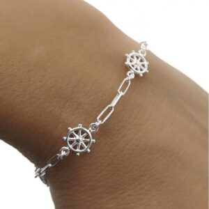 Pulsera forzada alargada timón