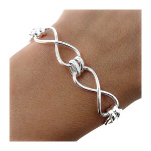 Pulsera infinitos asas huecas