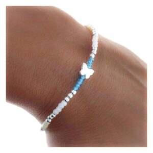 Pulsera piedra color mariposa